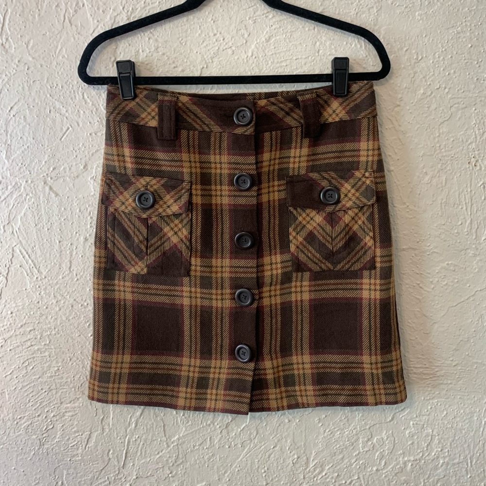 Ann Taylor Loft silk-lined schoolgirl skirt 🤎